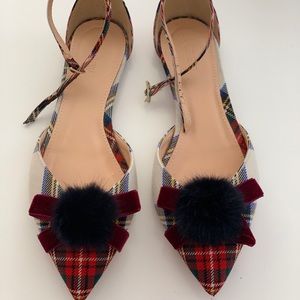 Jcrew ballet flats in plaid